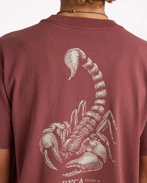 RVCA Scorpo Tee Red Earth