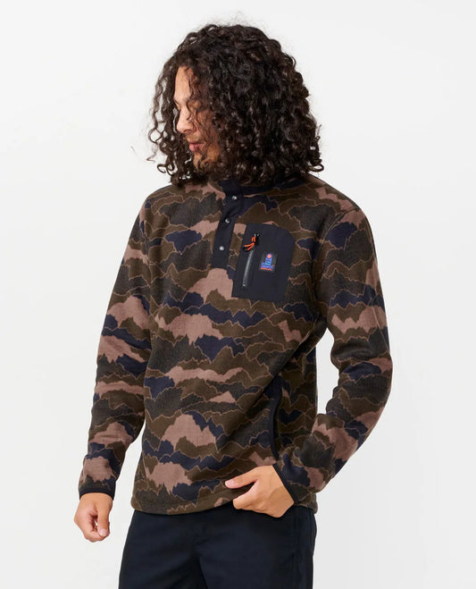 RIP CURL Search Polar Fleece Crew Camo