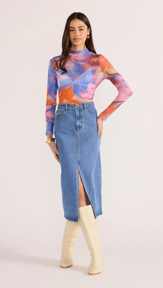 MINK PINK Sommer Mesh Skivvy Top