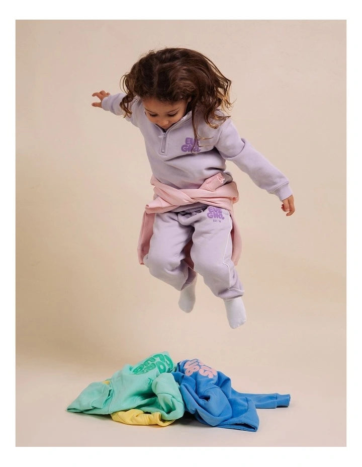 EVE GIRL Sports Club Trackpant Lavender 3-7 years