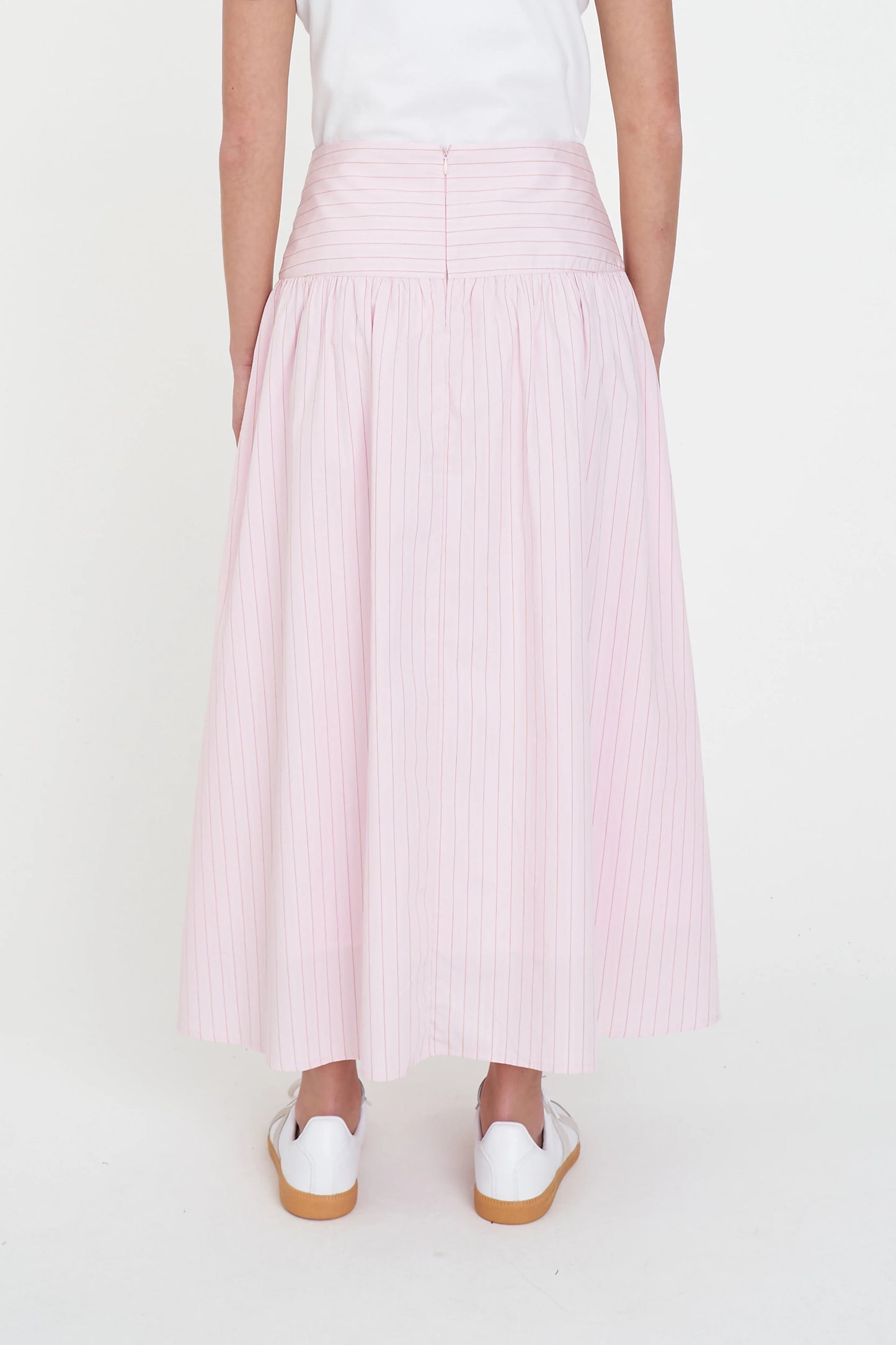 HUFFER Sprint Stripe Ashton Skirt Petal