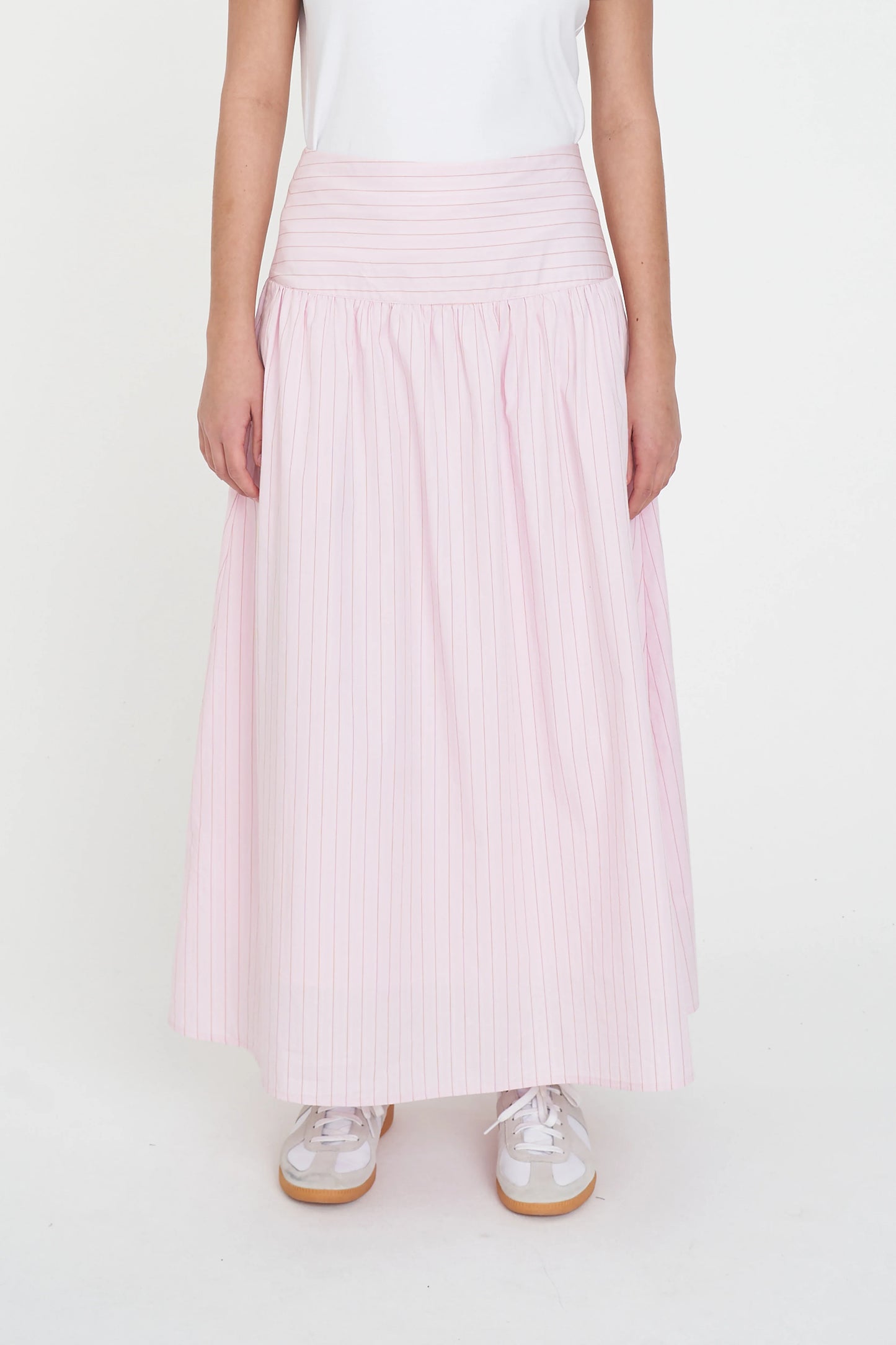 HUFFER Sprint Stripe Ashton Skirt Petal