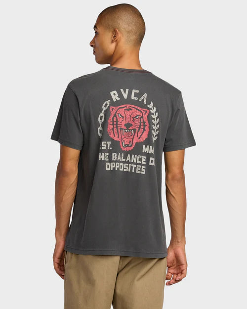 RVCA Squadron Tee Washed Black