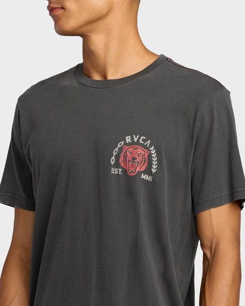 RVCA Squadron Tee Washed Black