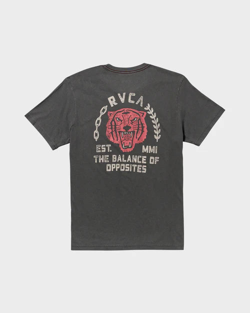 RVCA Squadron Tee Washed Black