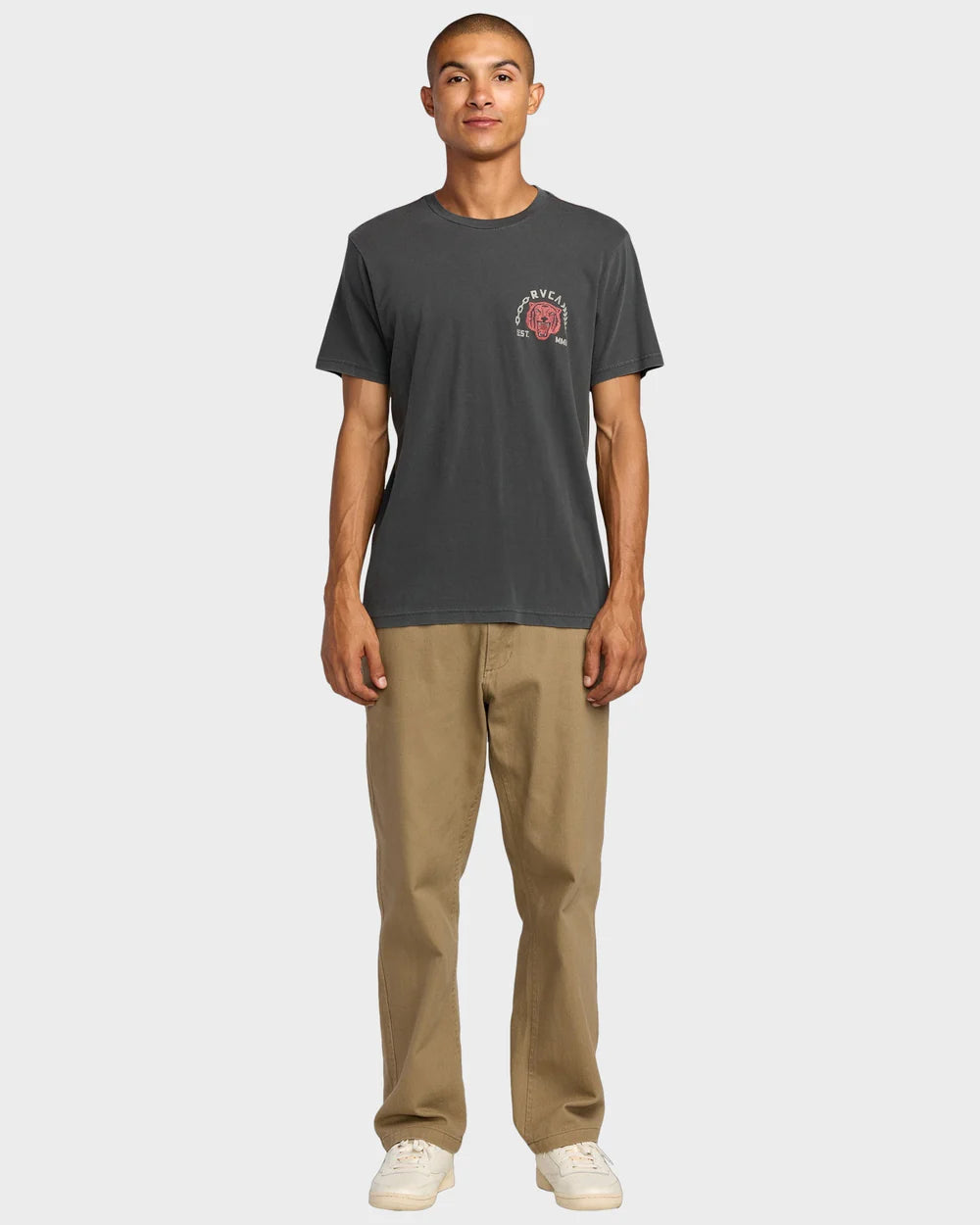 RVCA Squadron Tee Washed Black