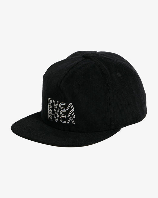 RVCA Stacked Snapback Cap Black