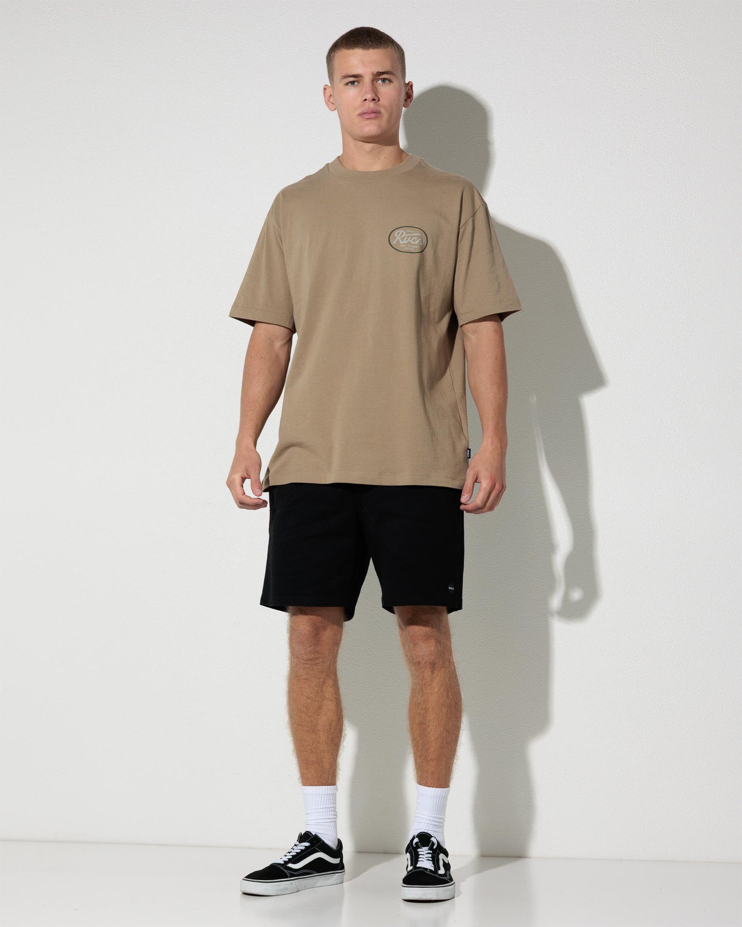 RVCA Standard Script Tee Coyote