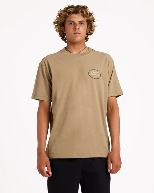 RVCA Standard Script Tee Coyote