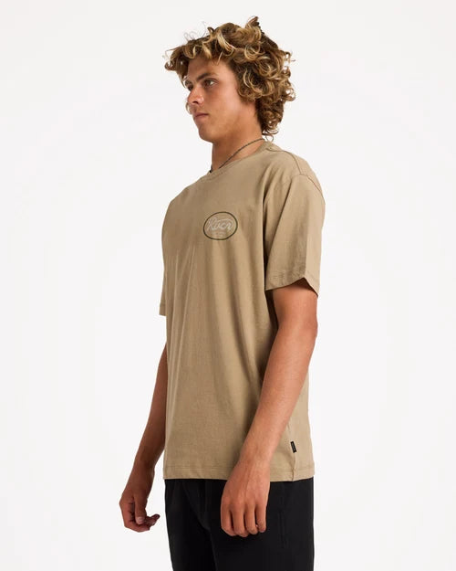 RVCA Standard Script Tee Coyote