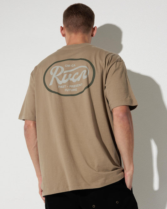 RVCA Standard Script Tee Coyote