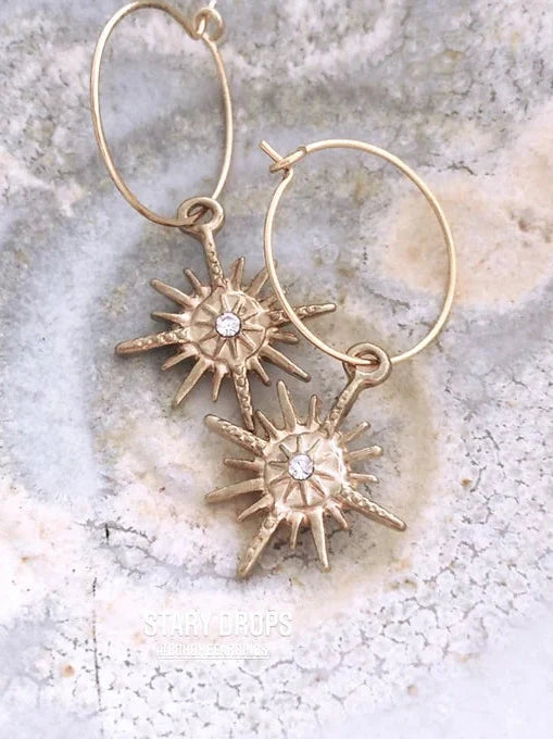 TWIGG JEWELLERY Stary Boheme Hoops