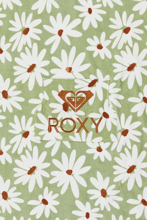ROXY WOMENS Stay Magical Hooded Towel Green Floral