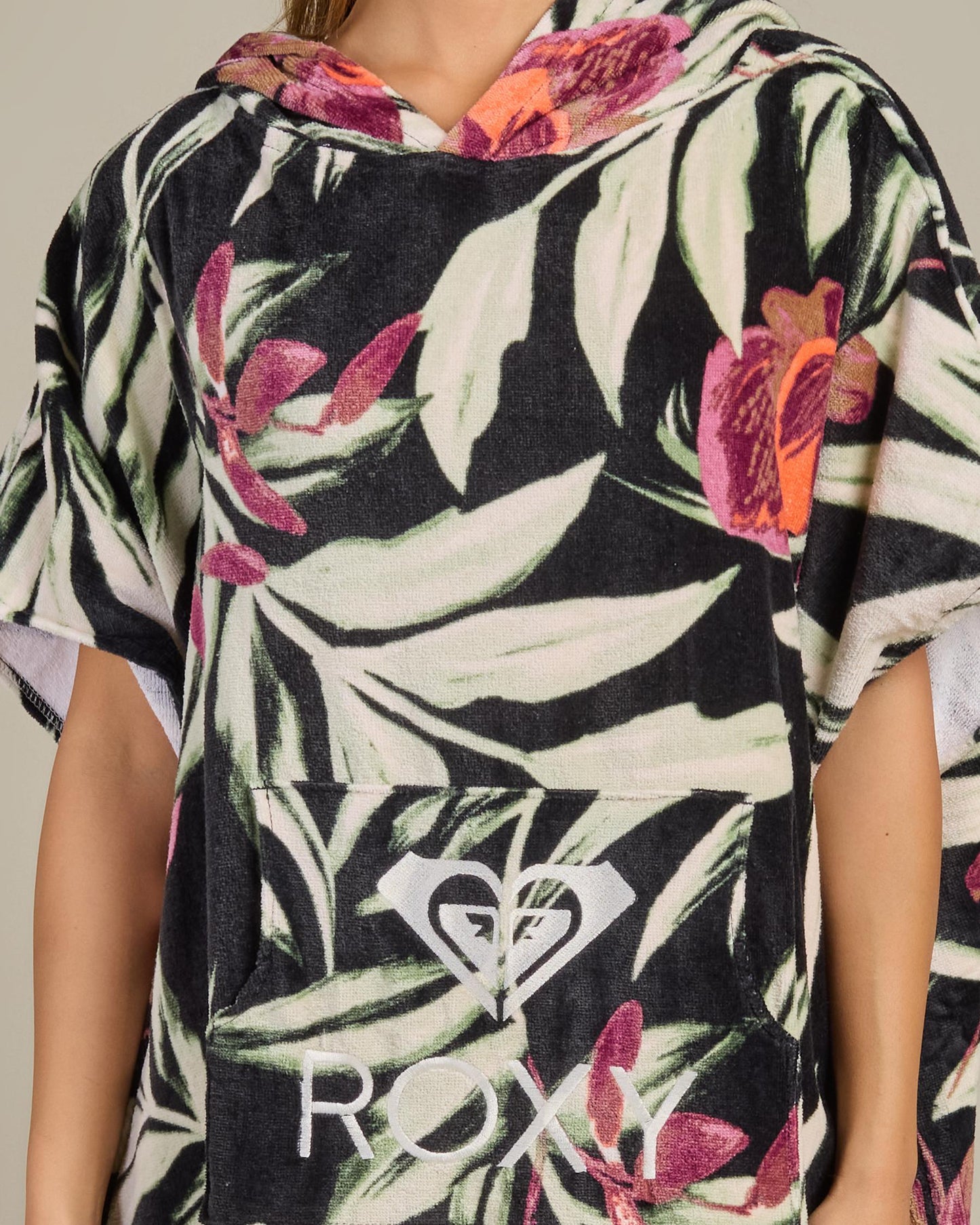 ROXY Womens Stay Magical Printed Hooded Beach Towel