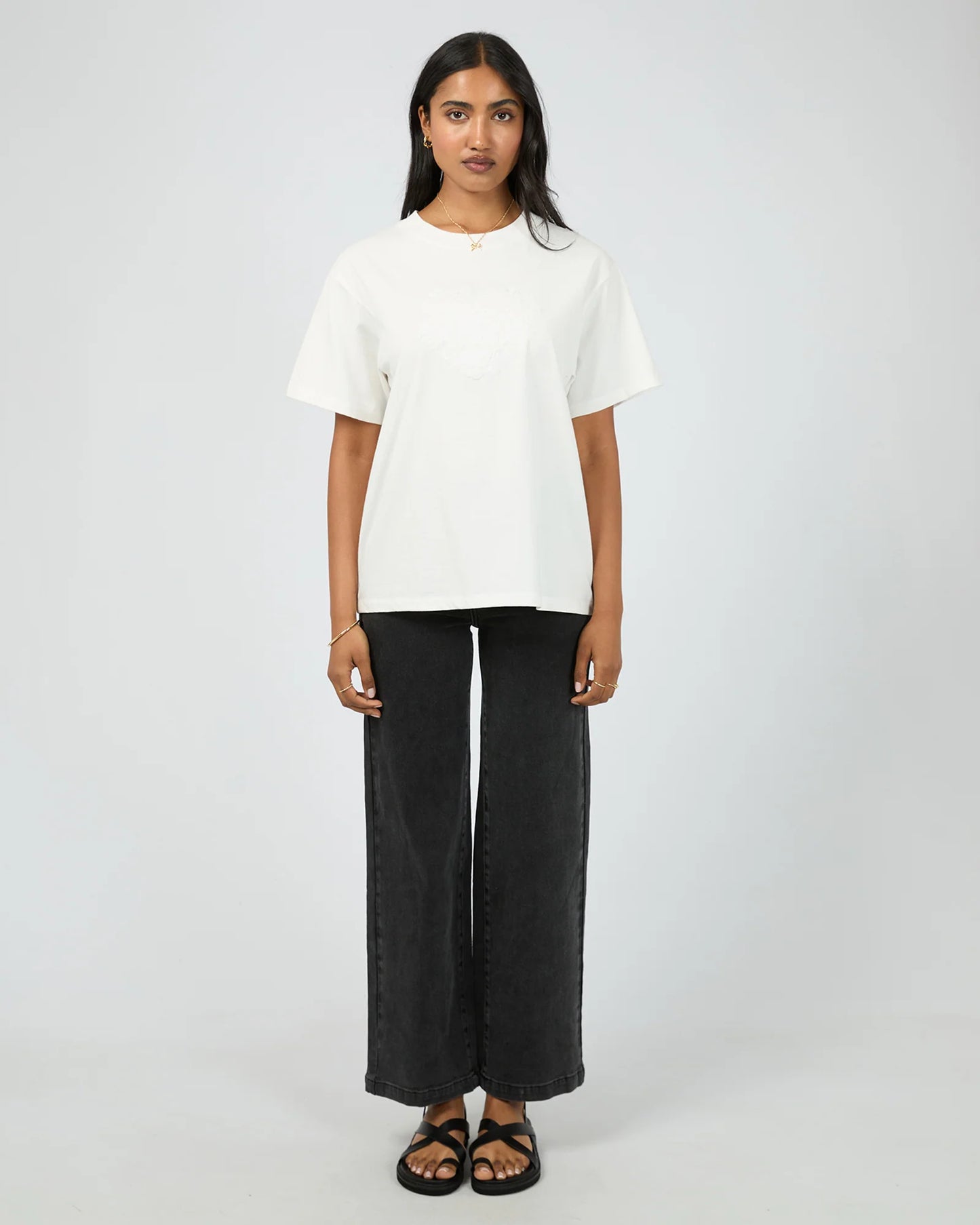 ALL ABOUT EVE Stella Box Tee Vintage White