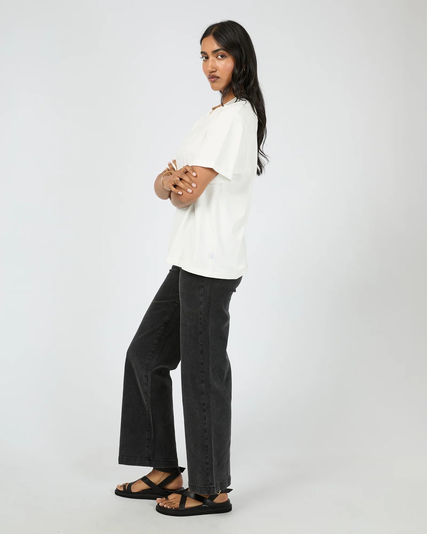 ALL ABOUT EVE Stella Box Tee Vintage White