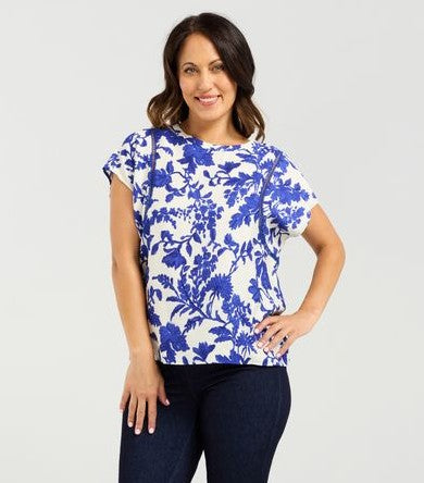 SEDUCE Stella Top Cobolt Blossom