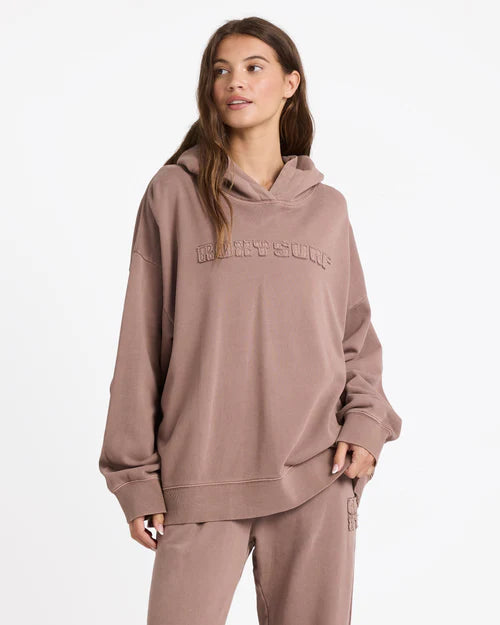 ROXY Steppin Up Pullover Hoodie Mocha