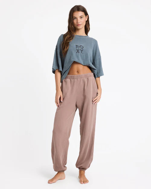 ROXY Steppin Up Trackie Pant Mocha