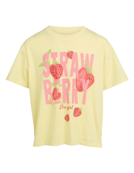 EVE GIRL Strawberry Tee Lemon 3-7 years