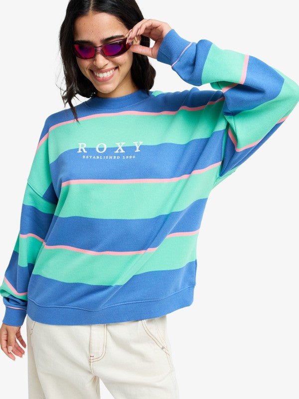 ROXY Strictly Stripes Oversized Crew