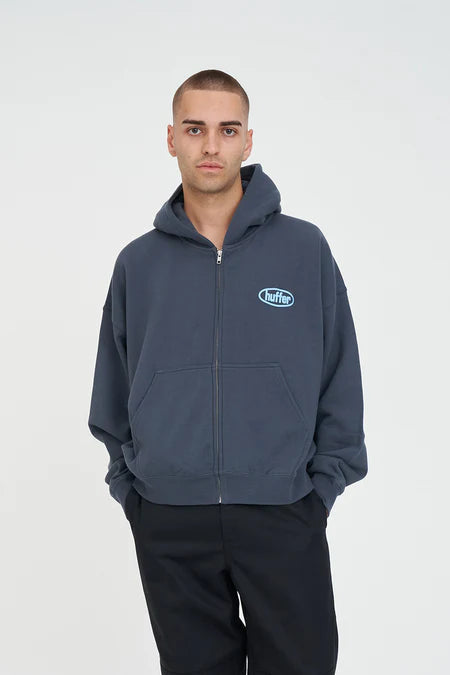HUFFER Sub Crop ZIp through Hood Asphalt