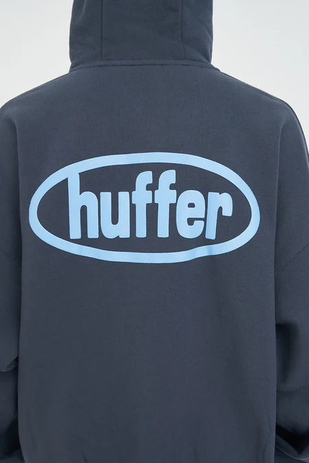 HUFFER Sub Crop ZIp through Hood Asphalt