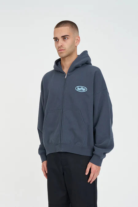 HUFFER Sub Crop ZIp through Hood Asphalt