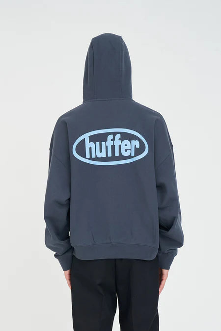 HUFFER Sub Crop ZIp through Hood Asphalt