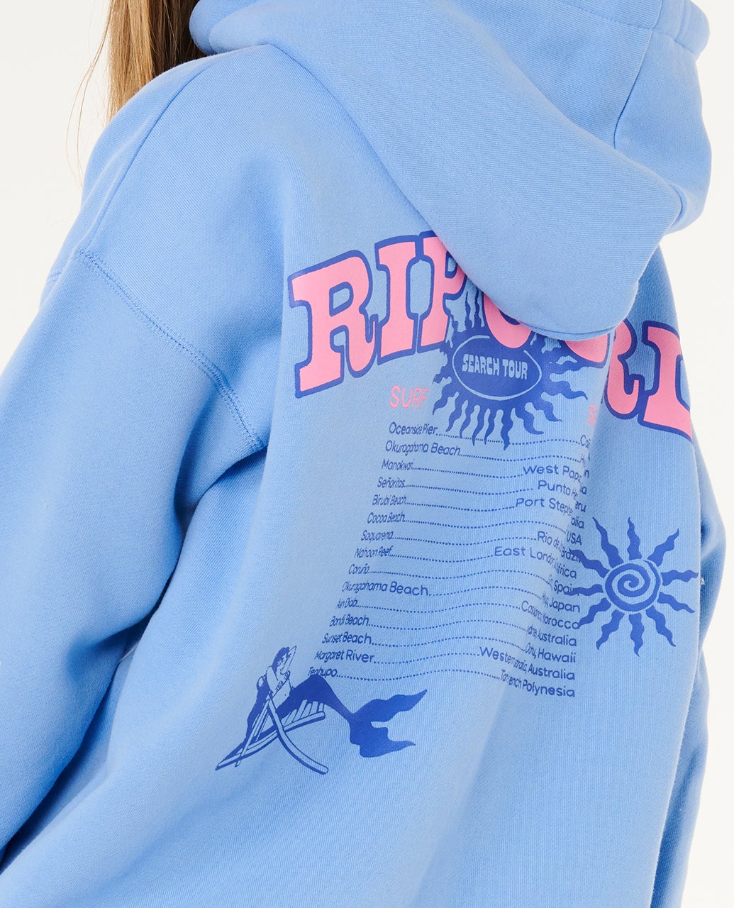 RIP CURL Girl Sunshine Squad Tour Hoodie 8-14 years