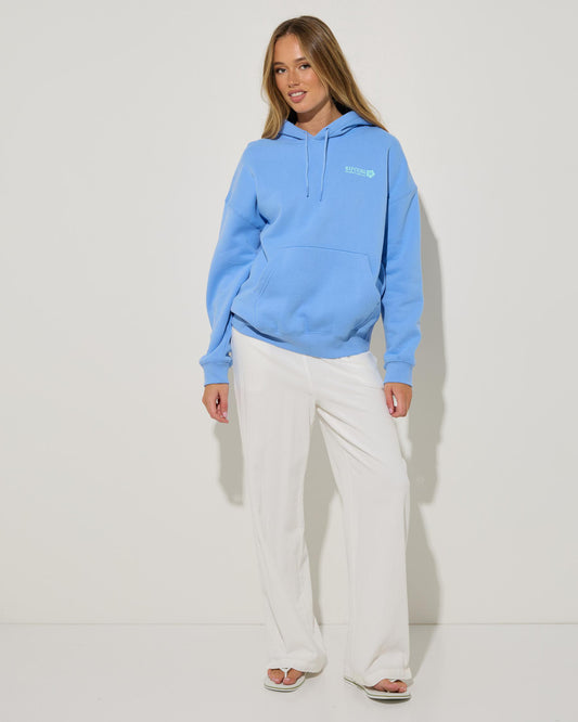 RIP CURL Surf Puff Heritage Pullover Hood Cornflower Blue