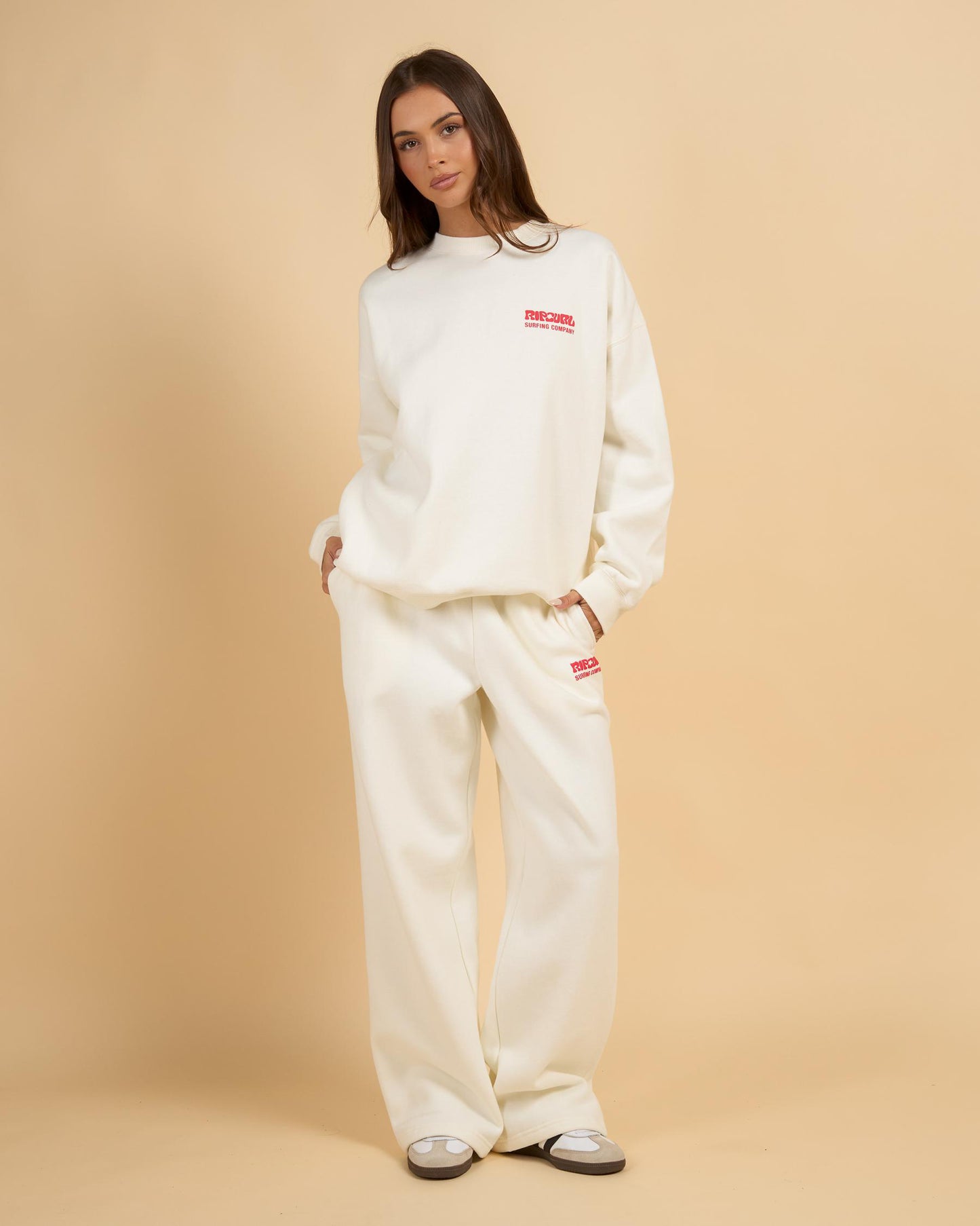 RIP CURL Surf Puff Heritage Crew Cayenne