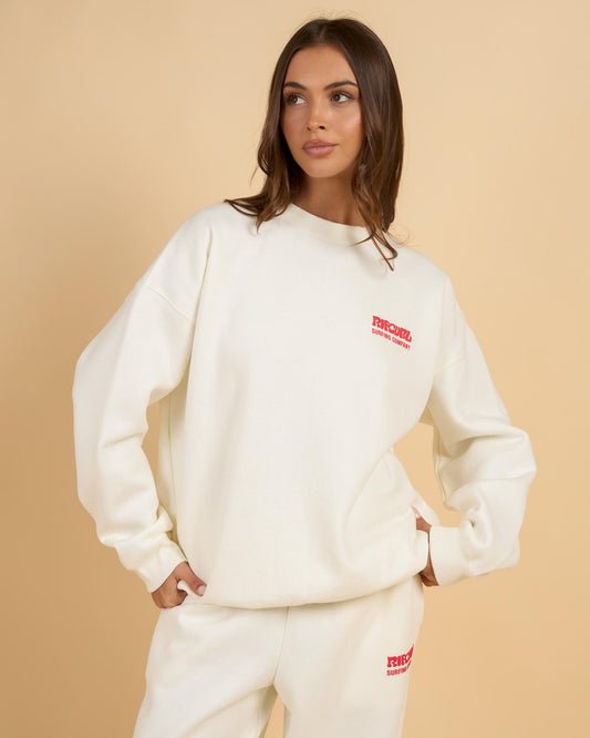 RIP CURL Surf Puff Heritage Crew Cayenne