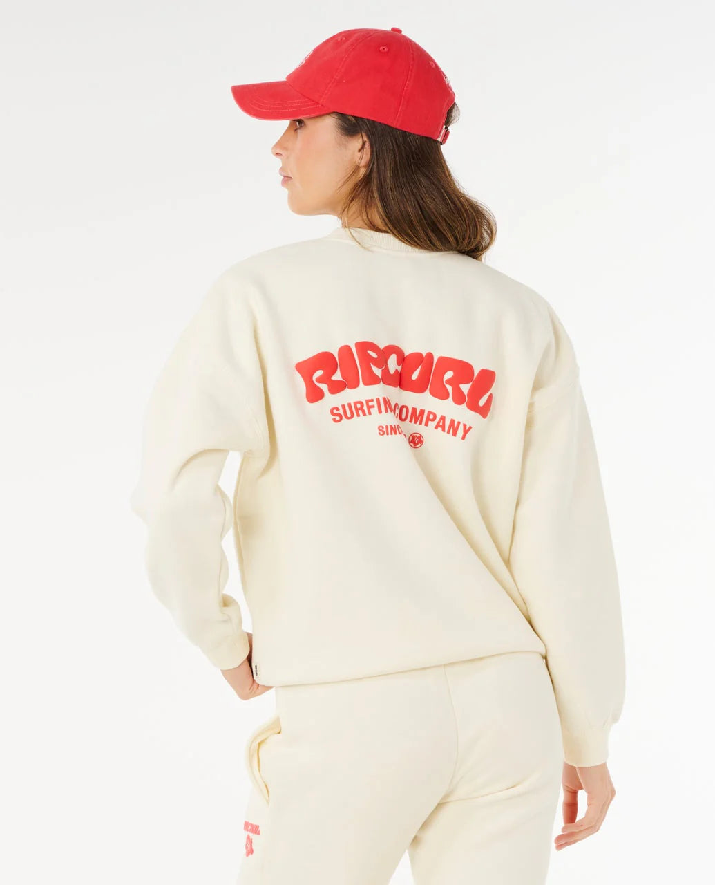 RIP CURL Surf Puff Heritage Crew Cayenne