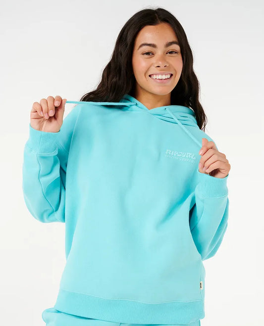 RIP CURL Surf Puff Heritage Hoodie Electric Blue