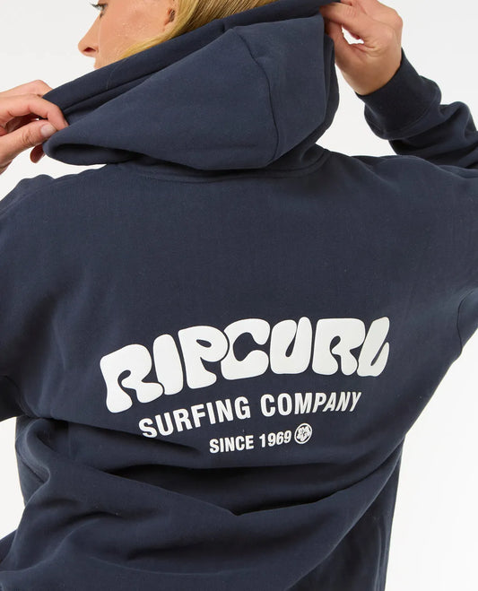 Rip Curl Surf Puff Heritage Hoodie Navy