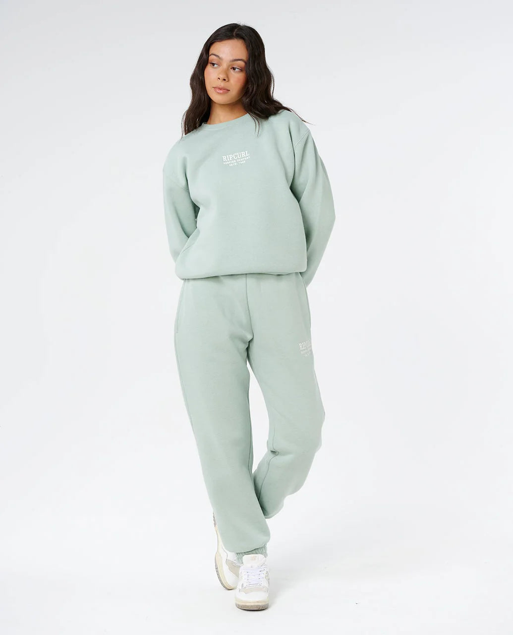 RIP CURL Surf Staple Relaxed Crew Mint