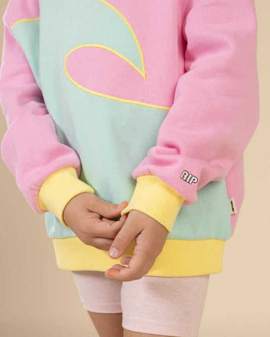 RIP CURL Girl Surf Wave Crew 1-8 years