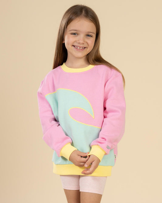 RIP CURL Girl Surf Wave Crew 1-8 years