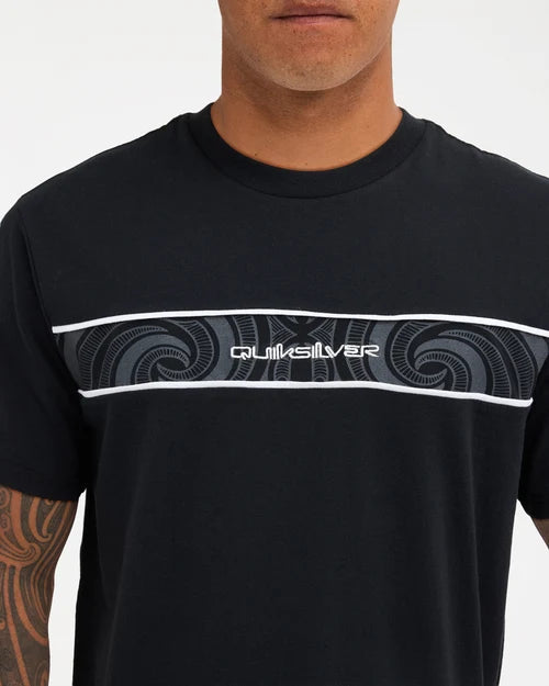 QUIKSILVER Takarangi Panel Tee Black