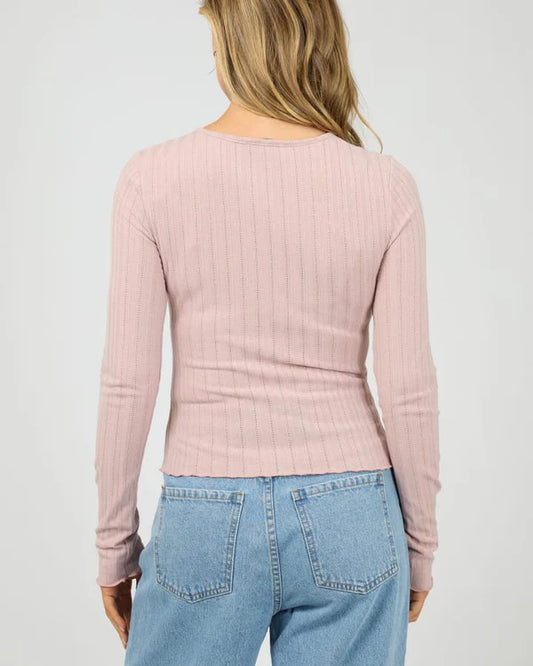 ALL ABOUT EVE Tarni Knit Top Fawn Pink