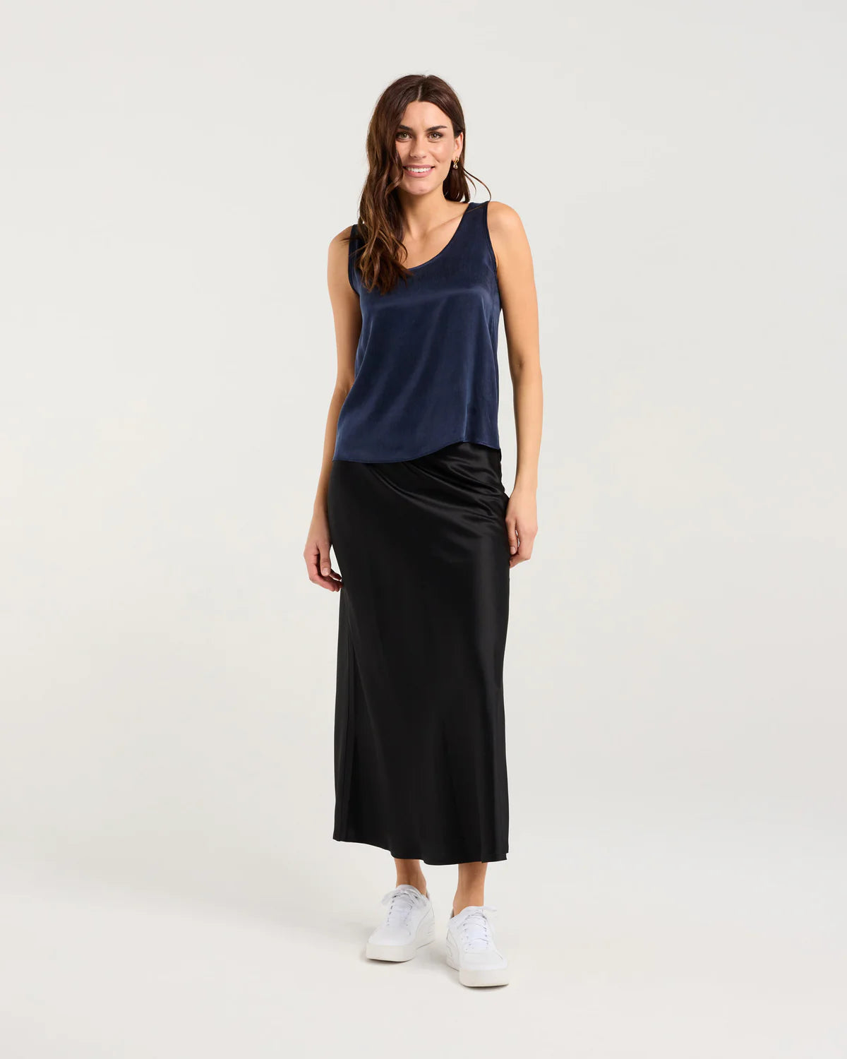 BLACKSTONE Tiffany Bemberg Tank Indigo