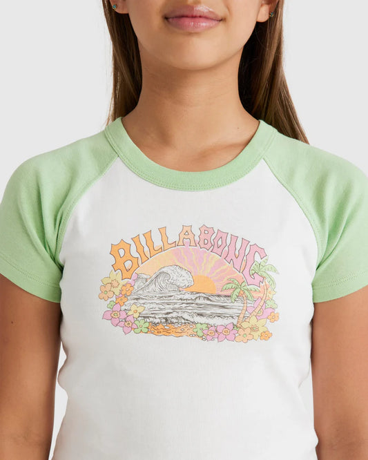 Billabong Tropical Views Raglan Tee Girls 8-14