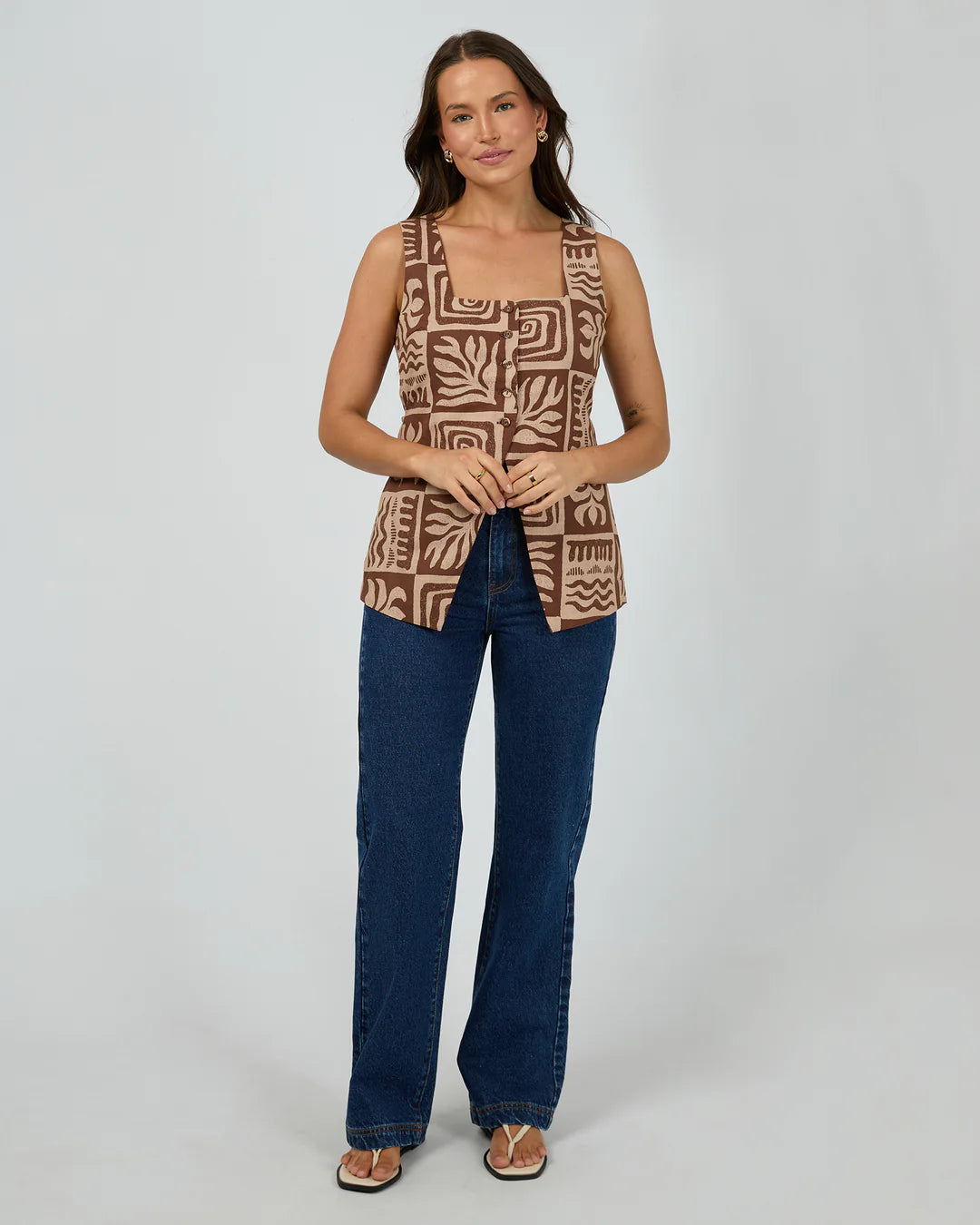 SILENT THEORY Tulum Top Brown