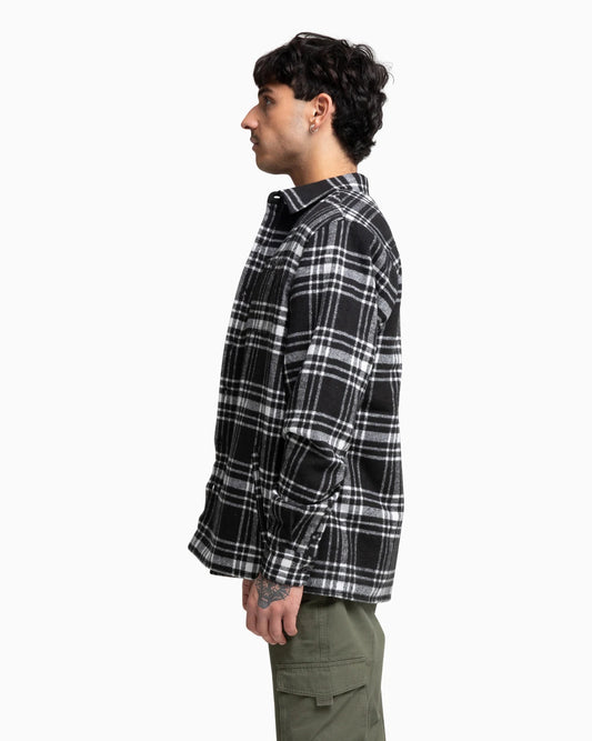 Hurley Union Plaid LS Shirt Black