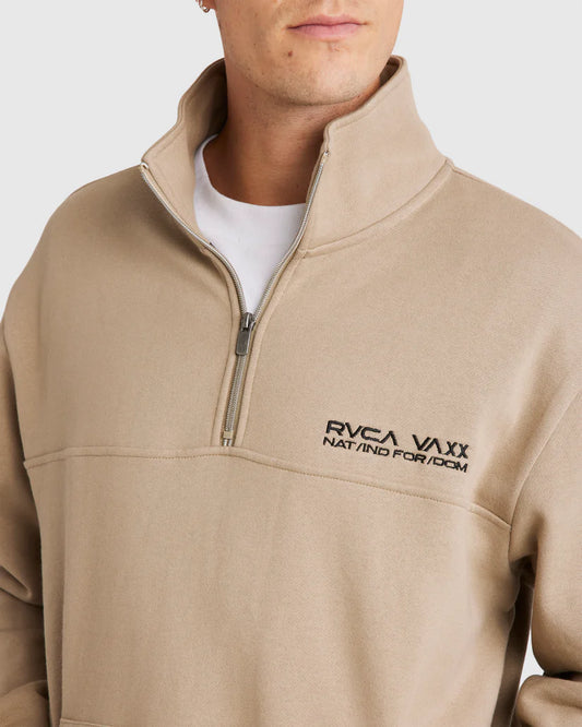 RVCA United Half Zip Crew Pullover
