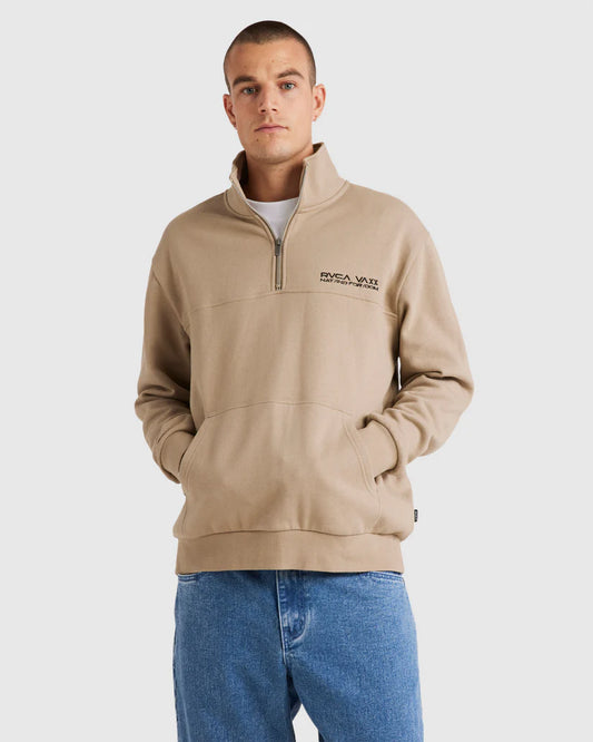 RVCA United Half Zip Crew Pullover