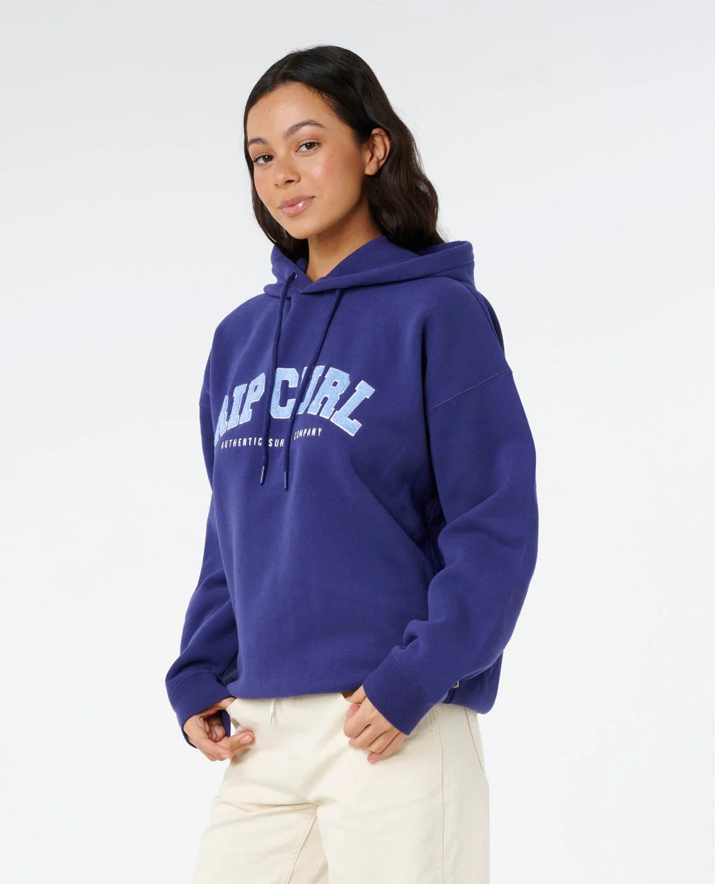 RIP CURL Varsity Pullover Hoodie Dark Blue