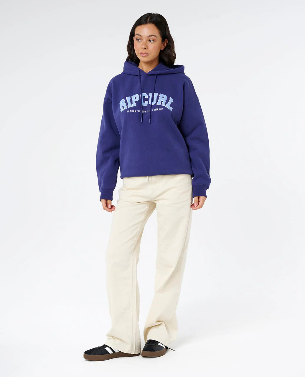 RIP CURL Varsity Pullover Hoodie Dark Blue
