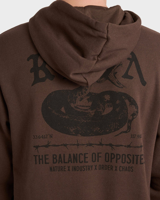 RVCA Venom Bite Pullover Hoodie Mocha